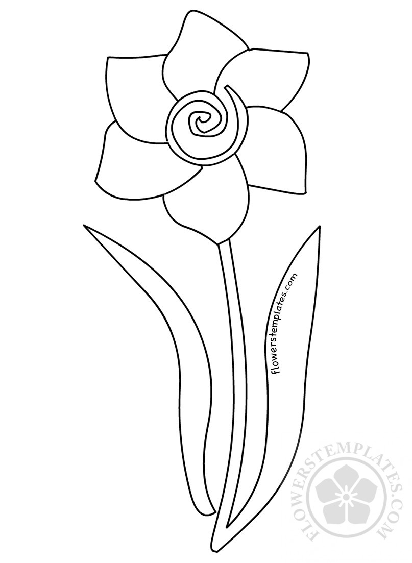 daffodilleaves Flowers Templates