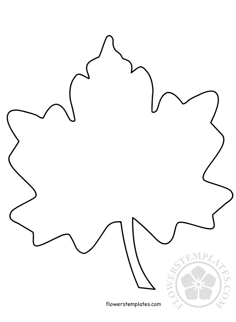 Maple Leaf Template Printable Flowers Templates