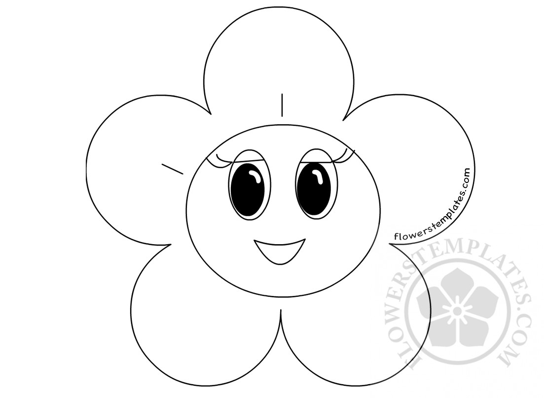 smileyfaceflower Flowers Templates