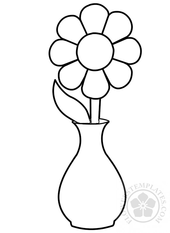 Flower inside vase Flowers Templates flower-inside-vase-flowers-templates