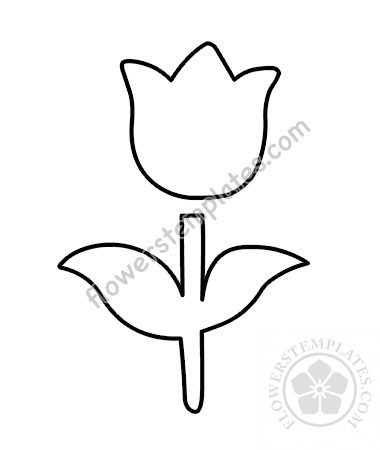 felt-tulip-craft-pattern – Flowers Templates