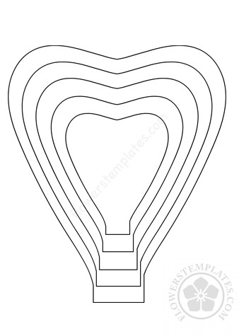 rose petal 4 flowers templates